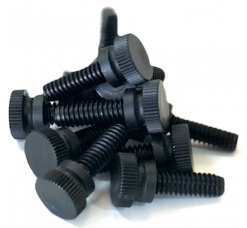 ¼"x 20 Thumbscrews 12/pk - Black